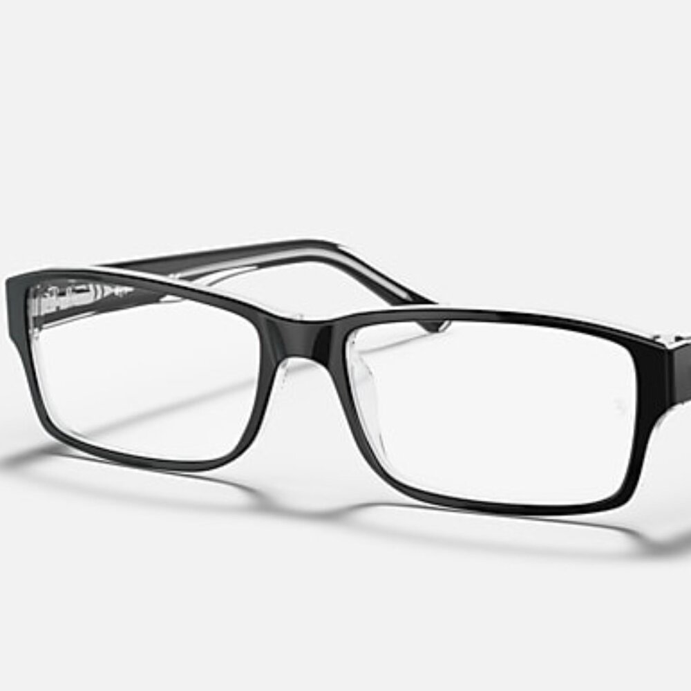 Ray-Ban RB5169 2034 Polished Black on Transparent Frames